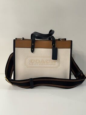 Coach Chalk, Brown & Black Colorblock Messenger Bag